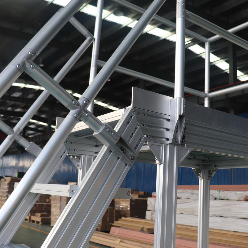 Plate-forme d'escalade de profil en alliage d'aluminium industriel personnalisé maintenance et réparation pont de survol de plate-forme de marche