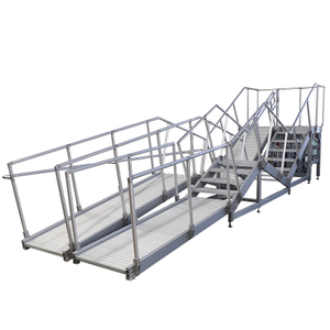 Escalier d'échelle de plate-forme de travail en aluminium de service de personnalisation à guichet unique